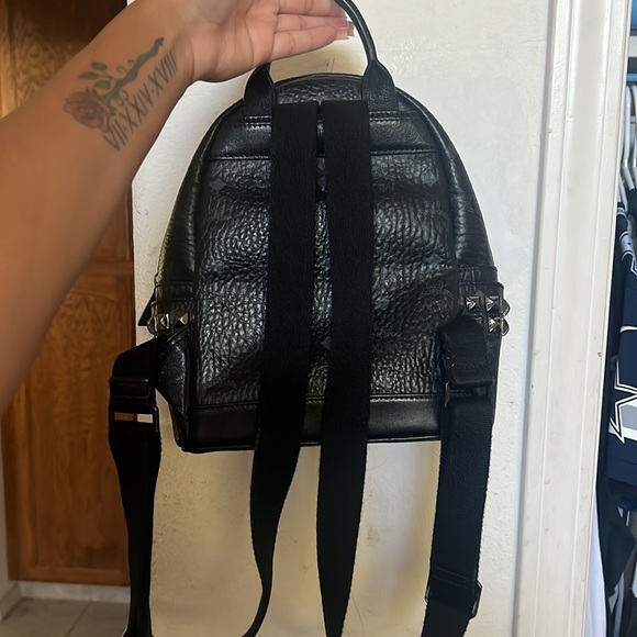 Black studded MCM backpack main image 4